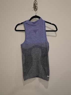 Gymshark Lavender to Light Gray Ombre Sleeveless Tank